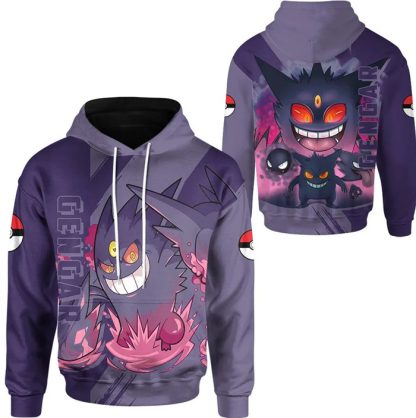 Gengar, Mewtu, Bisasam oder Greninja Hoodie – Bild 4