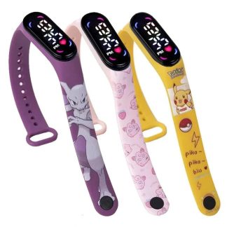 Pokemon Pikachu u. a. Digital Armbanduhr für Kinder