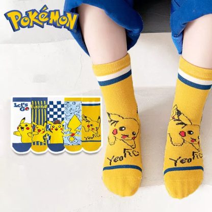 Pokemon Pikachu Kinder Socken 5er Pack – Bild 2