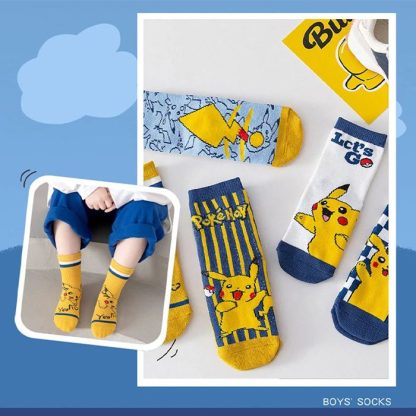 Pokemon Pikachu Kinder Socken 5er Pack – Bild 4