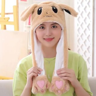 Niedliche Evoli Eevee Cosplay Mütze mit langen Ohren