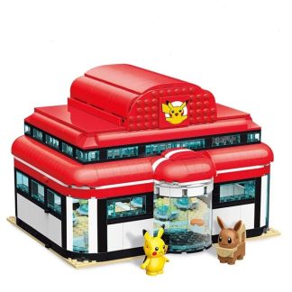 Pokemon Baustein Haus - verschiedene Motive