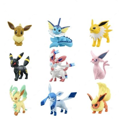 Evoli, Aquana, Blitza, Flamara, Psiana, Nachtara, Folipurba, Glaziola, Feelinara Figuren – Bild 2