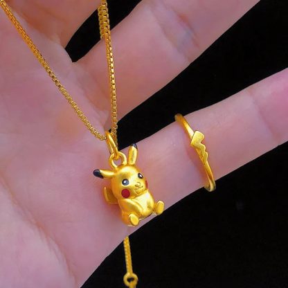 Süße Pokemon Pikachu Halsketten oder Ringe – Bild 9