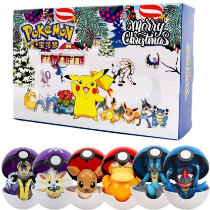 Pokémon 6-teiliges Pokeball Weihnachts Set – Bild 2