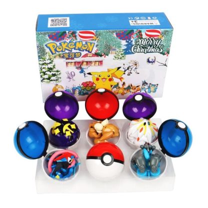 Pokémon 6-teiliges Pokeball Weihnachts Set – Bild 3