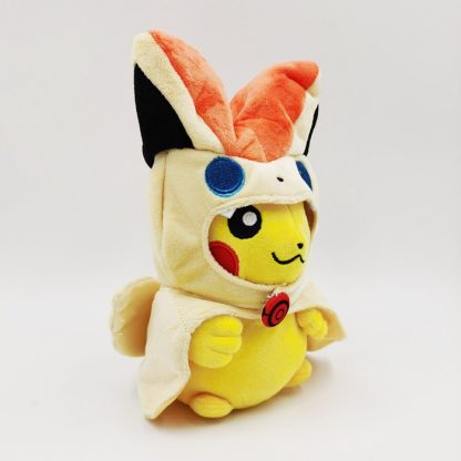 Plüschfigur Pokémon Pikachu verkleidet als Victini, ca. 20 cm – Bild 2