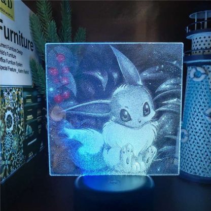 3D LED Hologramm Nachtlampe Pokémon Evoli Eevee – Bild 6
