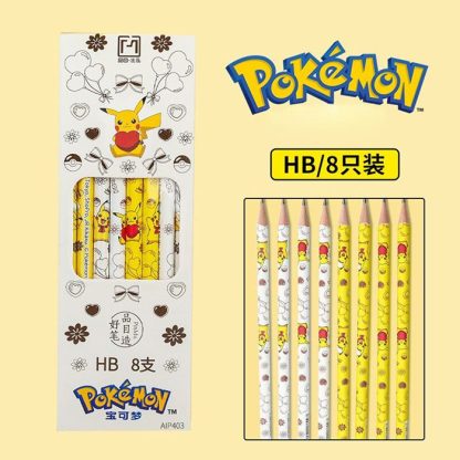 Pokemon Pikachu Bleistiftset 8 Stück – Bild 3