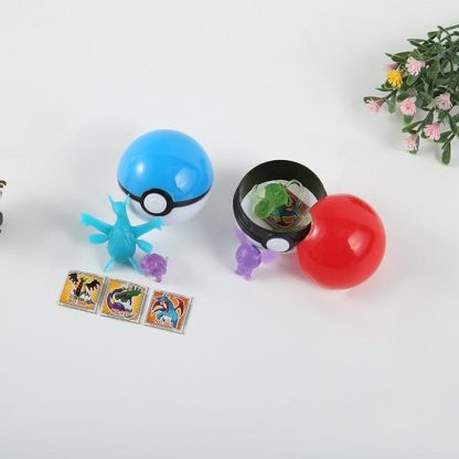 50 Stück Pokémon Pokébälle, gefüllt mit Figuren und Sticker – Bild 3