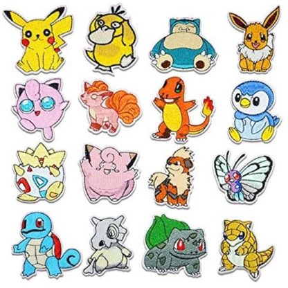 25 Stk. Pokémon Stoff-Patches zum Aufnähen – Bild 2