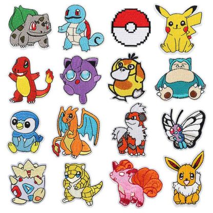 25 Stk. Pokémon Stoff-Patches zum Aufnähen – Bild 7