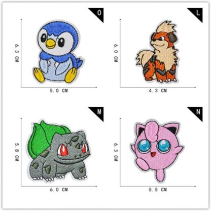 25 Stk. Pokémon Stoff-Patches zum Aufnähen – Bild 8