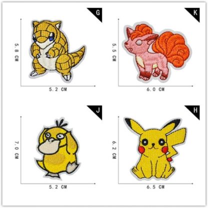 25 Stk. Pokémon Stoff-Patches zum Aufnähen – Bild 9