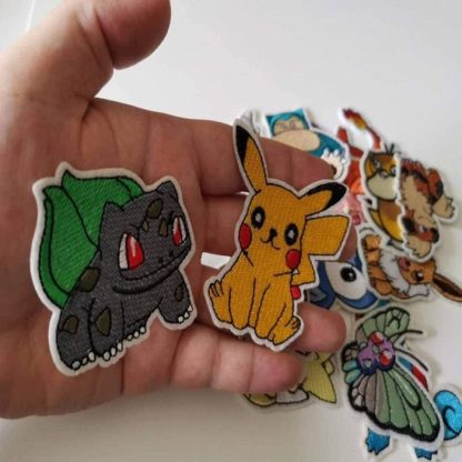25 Stk. Pokémon Stoff-Patches zum Aufnähen – Bild 12