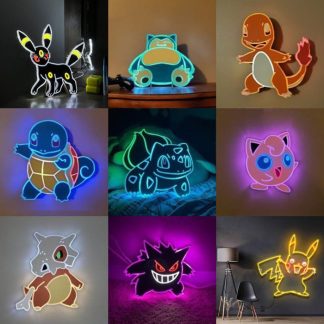 Pokémon LED Neonlicht Wandlampe