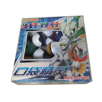 36er Set Kleine Pokémon Bälle mit Figur und Sticker – Bild 2