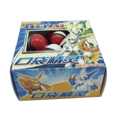36er Set Kleine Pokémon Bälle mit Figur und Sticker – Bild 3