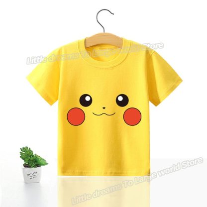 Kinder T-Shirts mit niedlichen Pokemon oder Pikachu Motiven – Bild 15