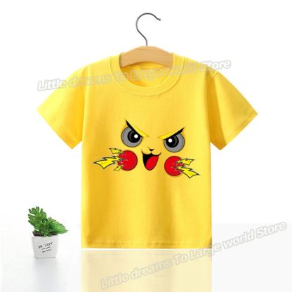 Kinder T-Shirts mit niedlichen Pokemon oder Pikachu Motiven – Bild 16