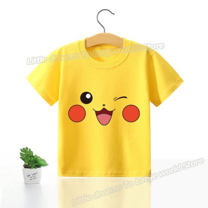Kinder T-Shirts mit niedlichen Pokemon oder Pikachu Motiven – Bild 23