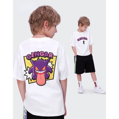 Cooles Gengar Sommer T-Shirt für Kinder – Bild 12