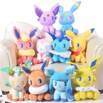 10er Set Evoli Entwicklungen Kuscheltiere (ca. 17cm) – Bild 17