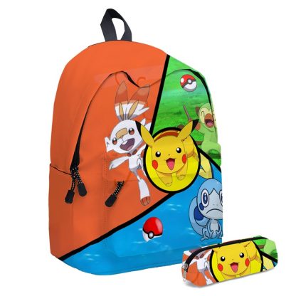 Pokémon Kinder Schulrucksack und Stiftetui – Bild 12