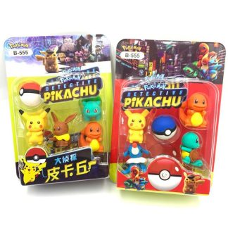 Pokemon Pikachu 3in1 Radiergummi Set (zufällige Auswahl)