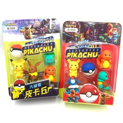 Pokemon Pikachu 3in1 Radiergummi Set (zufällige Auswahl)