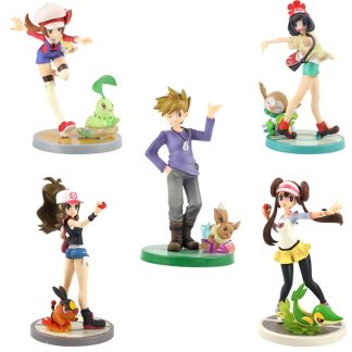Pokémon-Trainer mit Pokémon Sammelfigur