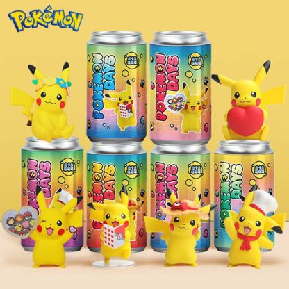 Pokemon Pikachu Sammelfiguren mit Dose – Bild 2