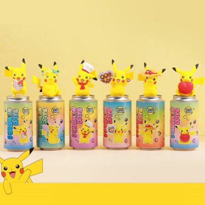 Pokemon Pikachu Sammelfiguren mit Dose – Bild 3