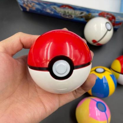 Große Pokebälle (ca. 8cm) mit Figuren (8 Stk. im Spiel Set) – Bild 7