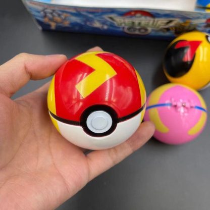 Große Pokebälle (ca. 8cm) mit Figuren (8 Stk. im Spiel Set) – Bild 12