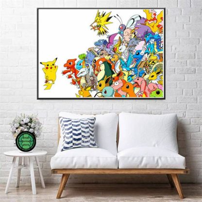 Pokemon Poster Kunstdrucke Ash Ketchum Pikachu Jigglypuff etc. – Bild 5