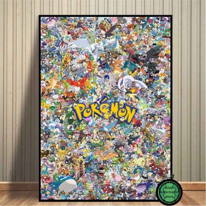 Pokemon Poster Kunstdrucke Ash Ketchum Pikachu Jigglypuff etc. – Bild 25
