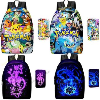 Pikachu Rucksack mit Federmappe im Set für Schule etc.