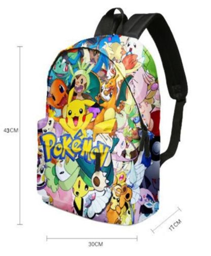 Pikachu Rucksack mit Federmappe im Set für Schule etc. – Bild 2