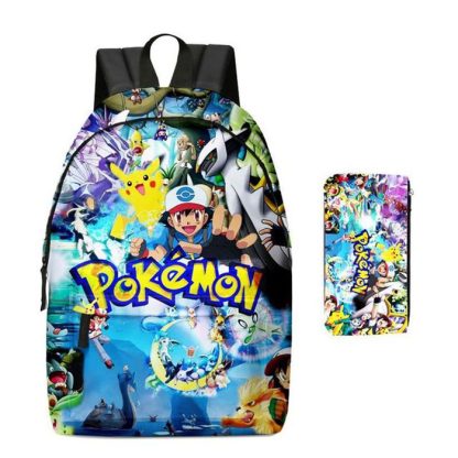 Pikachu Rucksack mit Federmappe im Set für Schule etc. – Bild 12