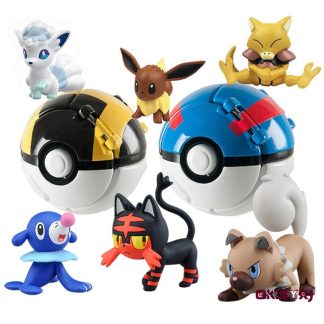 Pokeball mit Figur - viele verschiedene Motive zur Auswahl