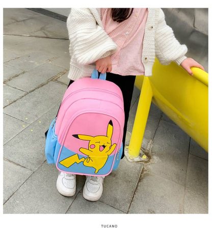 Pikachu Kinder Schul oder Kindergarten Rucksack – Bild 10