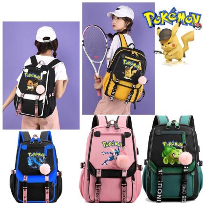Pokémon Rucksack mit Laptopfach für Schule, Uni etc.