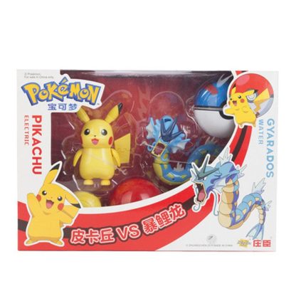 Pokemon Spielzeug Set mit 2x Figur und 2x Pokeball (verschiedene Motive zur Wahl) – Bild 6