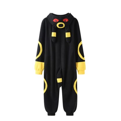 Flauschiger Nachtara Umbreon Onesie Pyjama – Bild 3