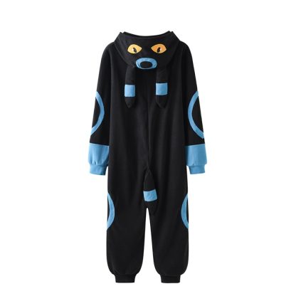 Flauschiger Nachtara Umbreon Onesie Pyjama – Bild 5