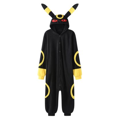 Flauschiger Nachtara Umbreon Onesie Pyjama – Bild 10