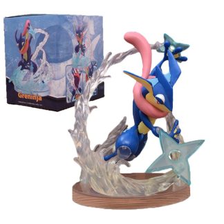 Greninja Pokémon Quajutsu Sammelfigur mit Ornamenten