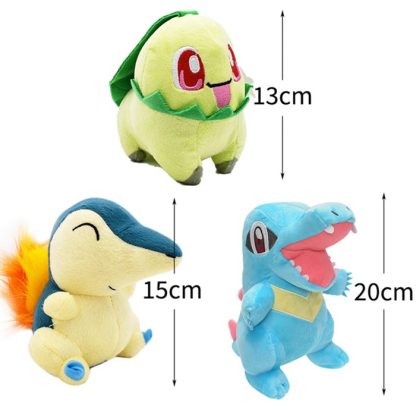 3-teilige Pokémon Plüschfiguren Regionen-Sammlung – Bild 4
