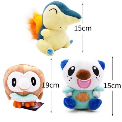 3-teilige Pokémon Plüschfiguren Regionen-Sammlung – Bild 6